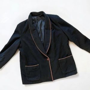 Vintage black wool jacket